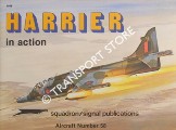 Book cover of Harrier in action by LINN, Don